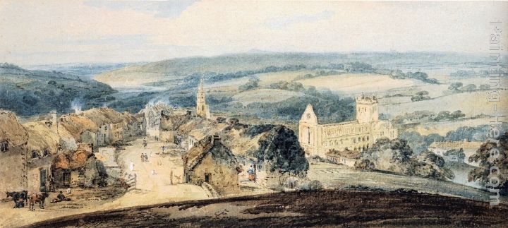 Thomas Girtin The Village of Jedburgh, Scotland